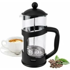 Prensa Francesa De 2 Tazas, Prensa Francesa, Perfecta Para Los Amantes Del Café, Café De La Mañana, Cafetera De Máximo Sabor Con Filtro De Acero Inoxidable, 12 Oz/350 ML