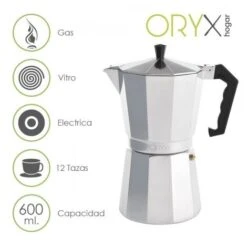Cafetera Aluminio 12 Tazas (600 Ml.) Classic
