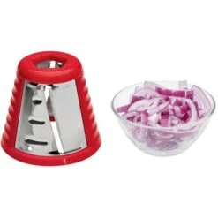 Clatronic ME 3604 Cortadora Verduras Eléctrico, Ideal Para Cortar, Rallar, Triturar, 5 Funciones, 5 Acce. Acero 150W Blanco -Cocina Electrodomésticos Ventas 14370666 4