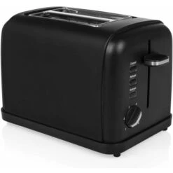 Tostadora De Acero Inoxidable Negro Mate 950W Princess