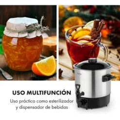 Klarstein Biggie Eco Olla Pasteurizadora Y Dispensador De Bebidas 1000W 30-100°C Grifo 9l -Cocina Electrodomésticos Ventas 19235925 5