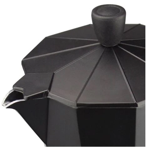 MAGEFESA 01PACFKEB03 - Cafetera 3 Tazas En Aluminio Esmaltado Noir 4 MAGEFESA 01PACFKEB03 - Cafetera 3 Tazas En Aluminio Esmaltado Noir - Imagen 2