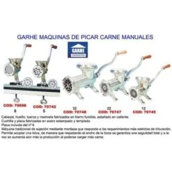 MIBRICOTIENDA Garhe Maquina Picar Carne Manual Nº 5 00005