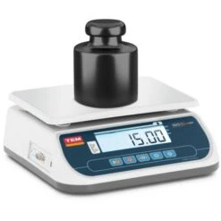 Balanza De Mesa Para Comercio Báscula Digital Calibrada Lcd 15 Kg Precisión 5 G