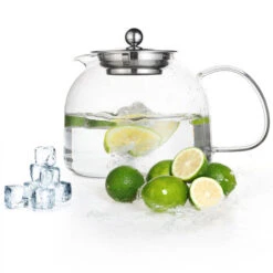 Monzana Tetera De Vidrio Con Infusor Extraíble De Acero Inoxidable 1,5L Para Té A Granel Bolsitas Bebidas Calientes -Cocina Electrodomésticos Ventas 26286395 5