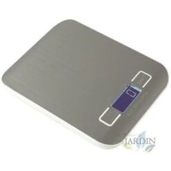 Báscula De Cocina LED 5 Kg Gris, Graduación 1 Gr. 14x18 Cm