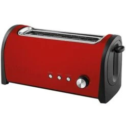 Tostador Una Ranura Larga Rojo-1000w