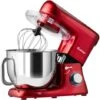 COSTWAY Batidora Eléctrica 1400W Batidora De Mano Eléctrica De Acero Inoxidable Con Mango Y 6 Velocidades Regulables (Rojo) -Cocina Electrodomésticos Ventas 38745478 1