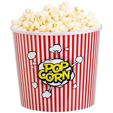 Cubo De Palomitas Pequeño Redondo 13 Cm Rojo 3 Cubo De Palomitas Pequeño Redondo 13 Cm Rojo