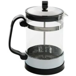 Cafetera Francesa De Cristal Y Acero Inoxidable, Con Embolo, Capacidad De 800 Ml