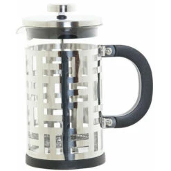 Portavelas DKD Home Decor Plateado Negro Acero Inoxidable 600 Ml Vidrio De Borosilicato 16 X 9 X 18 Cm 8424001894819 S3026072 DK