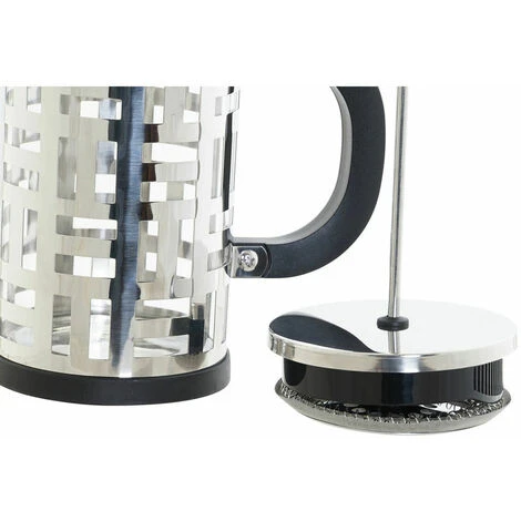 Portavelas DKD Home Decor Plateado Negro Acero Inoxidable 600 Ml Vidrio De Borosilicato 16 X 9 X 18 Cm 8424001894819 S3026072 DK 4 Portavelas DKD Home Decor Plateado Negro Acero Inoxidable 600 Ml Vidrio De Borosilicato 16 X 9 X 18 Cm 8424001894819 S3026072 DK - Imagen 2