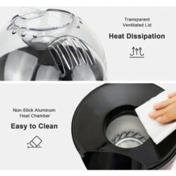 Maquina Para Hacer Palomitas De Maíz Eléctrica, Maquina De Palomitas Con Aire Caliente, Rojo, Tamaño: 30,5 X 17 X 16,3 Cm, Capacidad Del Vaso: 60 G -Cocina Electrodomésticos Ventas 54716450 3