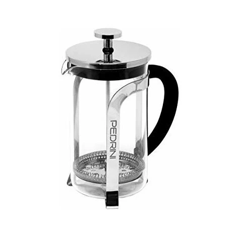 INFUSOR PEDRINI 600 ML, ACERO Y CRISTAL TEMPLADO, CON FILTRO Y PRIMERA. 3 INFUSOR PEDRINI 600 ML, ACERO Y CRISTAL TEMPLADO, CON FILTRO Y PRIMERA.