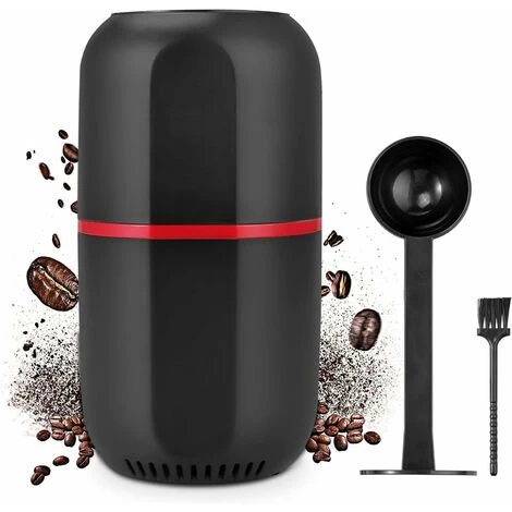 Molinillo De Café Eléctrico De 150 W, Molinillo De Granos, Capacidad De 120 G, Con Cepillo De Limpieza, Cucharilla 2 En 1 Y Tamper (negro) 3 Molinillo De Café Eléctrico De 150 W, Molinillo De Granos, Capacidad De 120 G, Con Cepillo De Limpieza, Cucharilla 2 En 1 Y Tamper (negro)