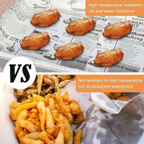 Papel Para Envolver Alimentos, 200 Hojas De Papel Encerado Para Hornear, Papel A Prueba De Grasa Para Acampar, Hamburguesa, Pizza, Pan, Sándwich, 28 Cm X 28 Cm 6 Papel Para Envolver Alimentos, 200 Hojas De Papel Encerado Para Hornear, Papel A Prueba De Grasa Para Acampar, Hamburguesa, Pizza, Pan, Sándwich, 28 Cm X 28 Cm - Imagen 4