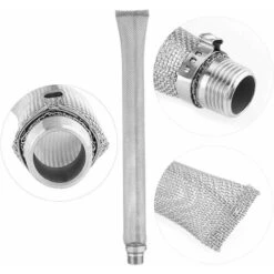 Kit De Filtro De Cerveza Elaboración De Cerveza Kit De Elaboración De Cerveza De Acero Inoxidable Filtración De Cerveza Homebrew Wine Beer Bar Tool (12 Pulgadas) -Cocina Electrodomésticos Ventas 66436665 3