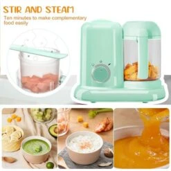 Baby Blender Cooker, Procesador De Alimentos Para Bebés Multifunción 4-1, Vaporizador Y Licuadora Para Bebés, Descongelación, Calefacción, Cocción Al Vapor Rápida Y Suave, Sin BPA -Cocina Electrodomésticos Ventas 66782007 4