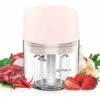 Mini Picadora Eléctrica, Mini Picadora De Carne De 250 ML, Picadora De Zanahorias Eléctrica, Licuadora De Hortalizas Multifuncional Con Batidora De 3 Hojas Para Alimentos Para Bebés, Carne, Cebolla (R -Cocina Electrodomésticos Ventas 67692172 1