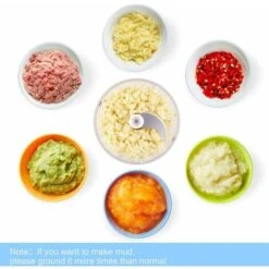 Mini Picadora Eléctrica, Mini Picadora De Carne De 250 ML, Picadora De Zanahorias Eléctrica, Licuadora De Hortalizas Multifuncional Con Batidora De 3 Hojas Para Alimentos Para Bebés, Carne, Cebolla (R 10 Mini Picadora Eléctrica, Mini Picadora De Carne De 250 ML, Picadora De Zanahorias Eléctrica, Licuadora De Hortalizas Multifuncional Con Batidora De 3 Hojas Para Alimentos Para Bebés, Carne, Cebolla (R -Cocina Electrodomésticos Ventas 67692172 4