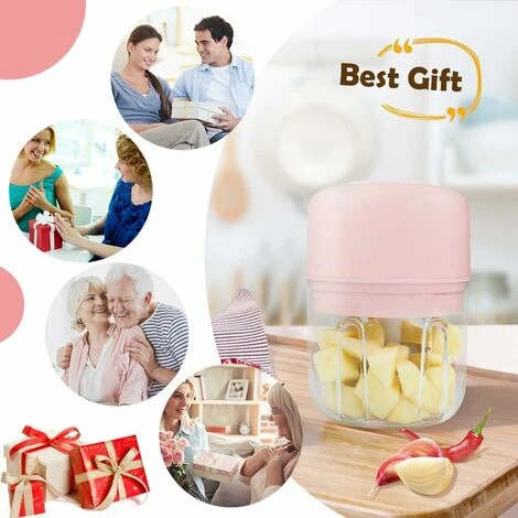 Mini Picadora Eléctrica, Mini Picadora De Carne De 250 ML, Picadora De Zanahorias Eléctrica, Licuadora De Hortalizas Multifuncional Con Batidora De 3 Hojas Para Alimentos Para Bebés, Carne, Cebolla (R 7 Mini Picadora Eléctrica, Mini Picadora De Carne De 250 ML, Picadora De Zanahorias Eléctrica, Licuadora De Hortalizas Multifuncional Con Batidora De 3 Hojas Para Alimentos Para Bebés, Carne, Cebolla (R - Imagen 5