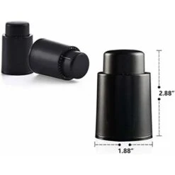 Paquete De 2 Aspiradoras De Corcho Para Botellas De Vino Con Registro De Escala De Tiempo, Removedor De Corcho De Champán Al Vacío, Protector De Botellas De Vino Reutilizable, Sellador De Botellas Que -Cocina Electrodomésticos Ventas 67693788 3