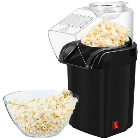 Mini Máquina De Palomitas De Aire Eléctrica 416371 Potencia 1200W Taza Medidora Color: Negro 4 Mini Máquina De Palomitas De Aire Eléctrica 416371 Potencia 1200W Taza Medidora Color: Negro - Imagen 2