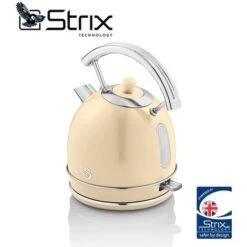 SWAN SK14630CNEU Retro Hervidor Agua Eléctrico, 1,8 L, Resistencia Oculta Acero Inoxidable, Sin BPA, Inalámbrico 3000W Crema -Cocina Electrodomésticos Ventas 68350218 4