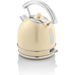 SWAN SK14630CNEU Retro Hervidor Agua Eléctrico, 1,8 L, Resistencia Oculta Acero Inoxidable, Sin BPA, Inalámbrico 3000W Crema -Cocina Electrodomésticos Ventas 68350218 5