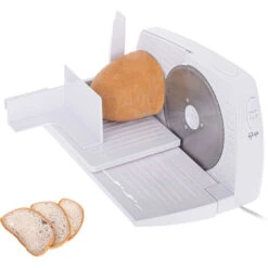 Adler AD4703 Cortafiambres Plegable, Cuchilla Especial Acero Inox., Corte Ajustable 15 Mm, Disco Corte 17 Cm 400W Blanco -Cocina Electrodomésticos Ventas 70539908 5