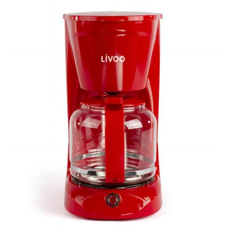 Cafetera De Filtro Rojo De 15 Tazas 950w - Dod166r - Livoo - 3 Cafetera De Filtro Rojo De 15 Tazas 950w - Dod166r - Livoo -