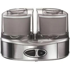 Heladera 2x1l 50w Aluminio Cepillado - Ice40bce - Cuisinart -