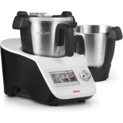 Robot De Cocina Multifunción Con Báscula Integrada Y Pantalla Táctil + Bol Adicional - Robicook + Bol - Robby -