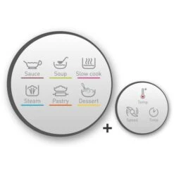 Robot De Cocina Multifunción 3l 1550w Blanco/gris - Hf80cb10 - Moulinex - -Cocina Electrodomésticos Ventas 70637484 4