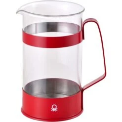 Cafetera Con Émbolo 6 Tazas 600 Ml Acero Inoxidable Y Borosilicato Alta Resistencia Rojo Mate Rainbow Benetton -Cocina Electrodomésticos Ventas 72052453 4