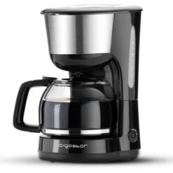 Cafetera De Goteo, 1000W, Cafetera De Filtro Con Filtro Reutilizable, Función Recalentar Y Mantener Caliente, Sistema Antigoteo, 1,25 L(10 Tazas), Libre De BPA - Aigostar Chocolate