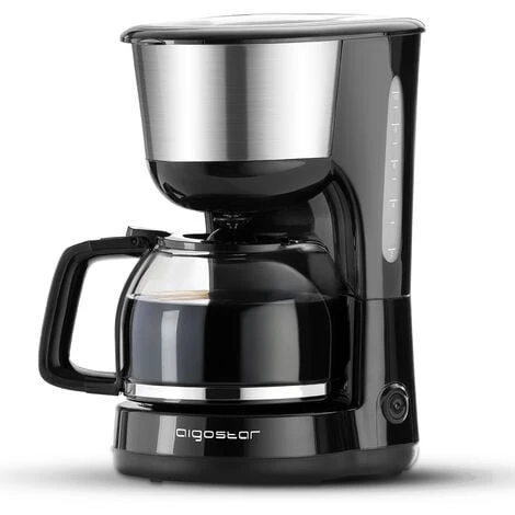 Cafetera De Goteo, 1000W, Cafetera De Filtro Con Filtro Reutilizable, Función Recalentar Y Mantener Caliente, Sistema Antigoteo, 1,25 L(10 Tazas), Libre De BPA - Aigostar Chocolate 3 Cafetera De Goteo, 1000W, Cafetera De Filtro Con Filtro Reutilizable, Función Recalentar Y Mantener Caliente, Sistema Antigoteo, 1,25 L(10 Tazas), Libre De BPA - Aigostar Chocolate