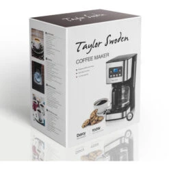 Cafetera De Goteo, Pantalla LCD, Filtro Reutilizable, Programable, Función Auto Limpieza (Descalcificación), Capacidad 1,5 L(12 Tazas), Función Mantener Caliente, 950W, Sin BPA - Taylor Swoden Darcy -Cocina Electrodomésticos Ventas 72291504 5