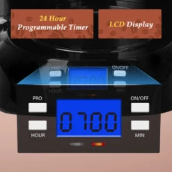 Cafetera De Goteo, 1.5 L(12 Tazas) Con Temporizador Programable, Filtro Reutilizable, Pantalla LCD, 800W, Cafetera Americano Con Auto Apagado, Función Mantener Caliente, Acero Inoxidable - Aigostar Be -Cocina Electrodomésticos Ventas 72291554 2