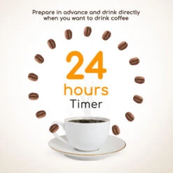 Aigostar Bonnie - Cafetera De Goteo Con Filtro Extraíble De Acero Inoxidable. 800W, Pantalla LCD, Programable 24h, 1,2 Litros Capacidad, 10 Tazas. Función Pausar & Servir. Libre De BPA. -Cocina Electrodomésticos Ventas 72291599 3