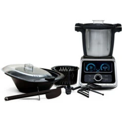 Mellerware - Robot De Cocina Tasty! 1000W | Capacidad 3.5L | Temperatura Hasta 120ºC | Temporizador | 12 Velocidades + TURBO PULSE | +200 Recetas | Báscula Integrada | INOX | Accesorios | Azul -Cocina Electrodomésticos Ventas 72588469 4