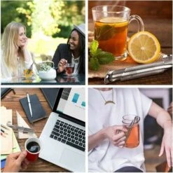 Infusor De Té, 2 Infusores De Té Para Té Suelto, Té De Mango Largo -Cocina Electrodomésticos Ventas 73177991 3
