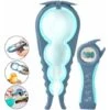 Abridor De Tarros Multifunción 5 En 1 Y 4 En 1, Fácil De Usar Para Niños, Ancianos Y Personas Con Artritis. (azul)