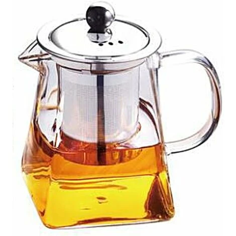 Tetera De Vidrio, Tetera Cuadrada De Vidrio Transparente De 350 Ml, Resistente A Altas Temperaturas, Hoja De Té, Maceta Suelta Con Colador Y Tapa 3 Tetera De Vidrio, Tetera Cuadrada De Vidrio Transparente De 350 Ml, Resistente A Altas Temperaturas, Hoja De Té, Maceta Suelta Con Colador Y Tapa