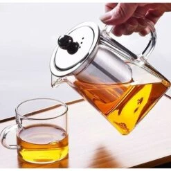 Tetera De Vidrio, Tetera Cuadrada De Vidrio Transparente De 350 Ml, Resistente A Altas Temperaturas, Hoja De Té, Maceta Suelta Con Colador Y Tapa 10 Tetera De Vidrio, Tetera Cuadrada De Vidrio Transparente De 350 Ml, Resistente A Altas Temperaturas, Hoja De Té, Maceta Suelta Con Colador Y Tapa -Cocina Electrodomésticos Ventas 75000812 4