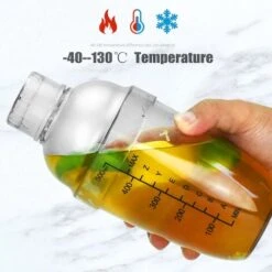 Coctelera, 530ml Copa Mezcladora De Cóctel Transparente Mezclador De Bebidas De Plástico Botella De Coctelera De Té Helado Con Escalas Para Bar -Cocina Electrodomésticos Ventas 75004420 2