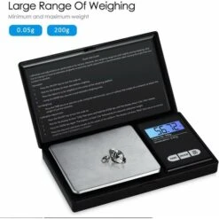 Báscula De Precisión 0,01 G, 200 G/0,01 G, Báscula De Bolsillo Con Pantalla LCD, Báscula Pequeña Para Joyería, Báscula De Cocina, Báscula De Precisión Con Función De Tara, Acero Inoxidable (negro) 9 Báscula De Precisión 0,01 G, 200 G/0,01 G, Báscula De Bolsillo Con Pantalla LCD, Báscula Pequeña Para Joyería, Báscula De Cocina, Báscula De Precisión Con Función De Tara, Acero Inoxidable (negro) -Cocina Electrodomésticos Ventas 75299343 3
