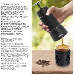 CAFETERA PORTA EXPRESO MANUAL 20BAR -NEGRO -Cocina Electrodomésticos Ventas 75710176 2