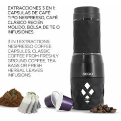 CAFETERA PORTA EXPRESO MANUAL 20BAR -NEGRO -Cocina Electrodomésticos Ventas 75710176 3