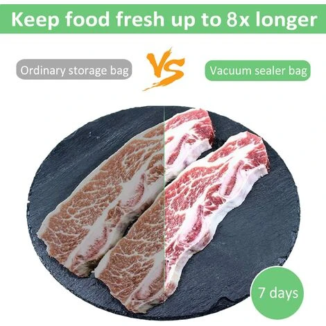 Bolsas De Vacío Para Alimentos Juego De 6 Rollos, 20x500 Cm Y 28x500 Cm, Bolsa De Vacío Para Dispositivo Sous Vide Conservación De Alimentos 7 Bolsas De Vacío Para Alimentos Juego De 6 Rollos, 20x500 Cm Y 28x500 Cm, Bolsa De Vacío Para Dispositivo Sous Vide Conservación De Alimentos - Imagen 5